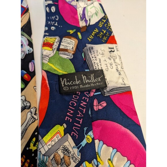 VTG Nicole Miller Ties Medical Theme Bundle Set Of 4 90s EUC - Picture 10 of 11